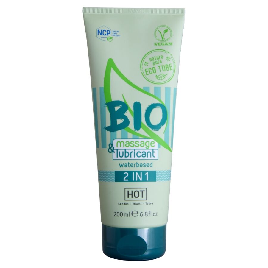 HOT BIO MASSAGE LUBRIFICANTE a BASE DE aGUA 2 EM 1 200 ML