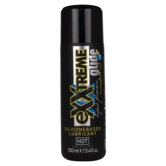HOT EXXTREME GLIDE LUBRIFICANTE a BASE DE SILICONE oLEO CONFORTANTE A 100 ML
