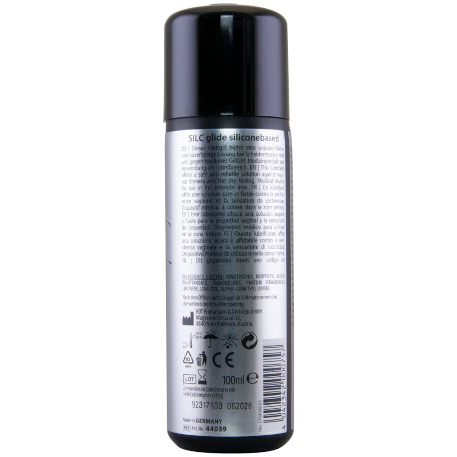 HOT SILC GLIDE LUBRIFICANTE a BASE DE SILICONE 100 ML