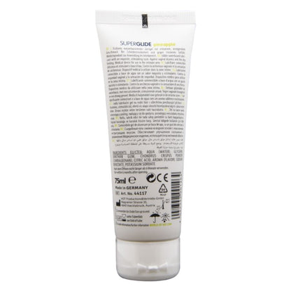 HOT SUPERGLIDE LUBRIFICANTE COMESTiVEL a BASE DE aGUA COM SABOR ABACAXI 75 ML