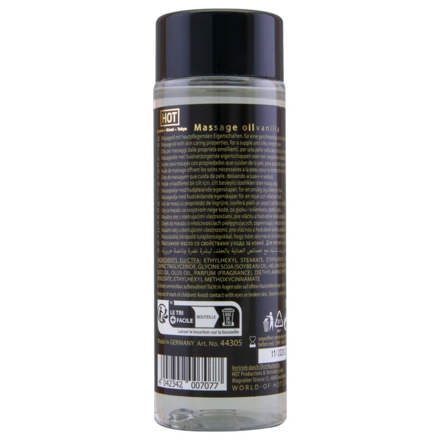 HOT oLEO DE MASSAGEM BAUNILHA 100 ML