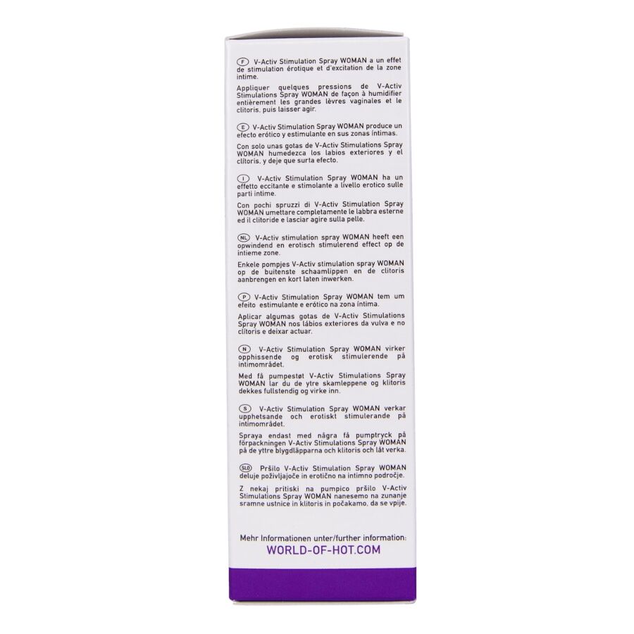 HOT SPRAY ESTIMULANTE V ACTIV PARA MULHERES 50 ML