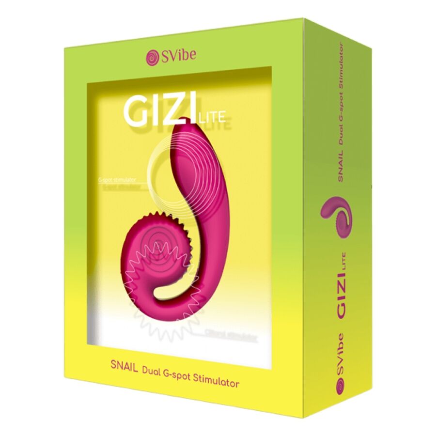 SNAIL VIBE GIZI LITE VIBRADOR ROSA DUPLO PARA PONTO G E CLIToRIS