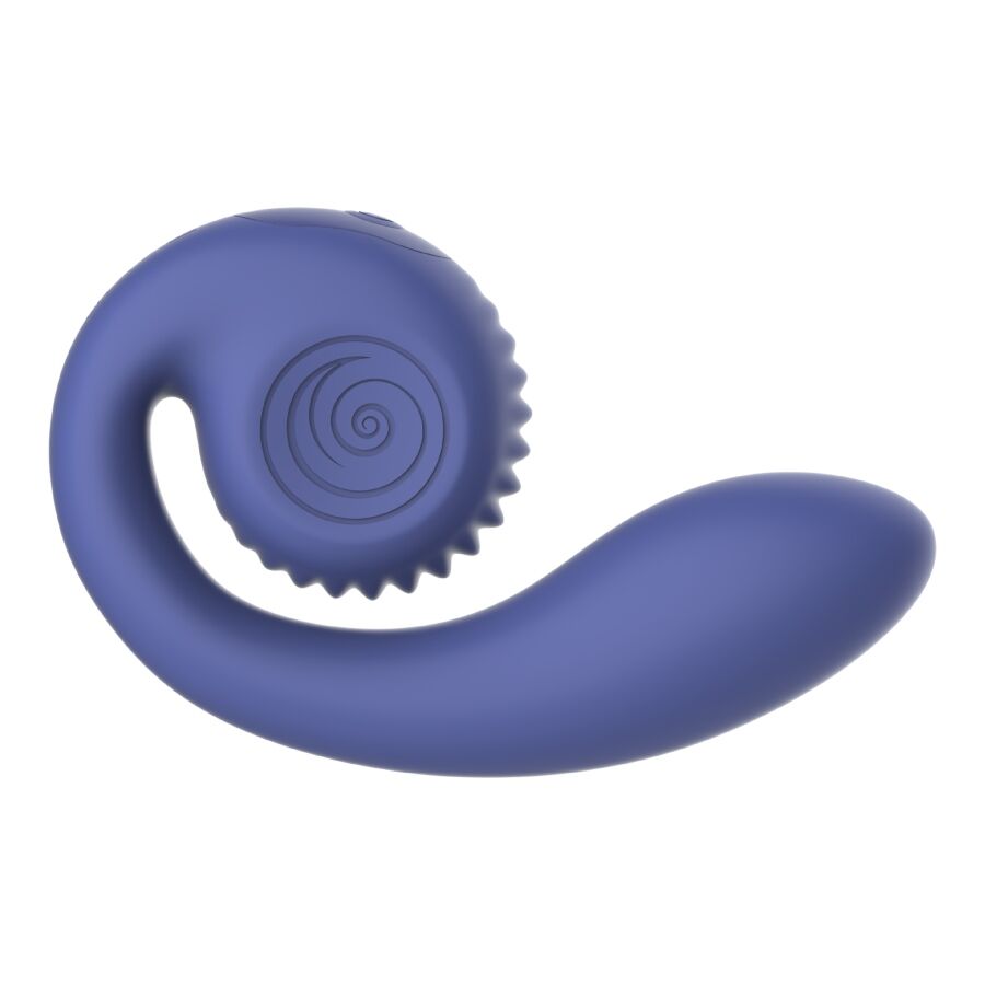 SNAIL VIBE GIZI LITE VIBRADOR DUPLO ROXO PARA PONTO G E CLITOR
