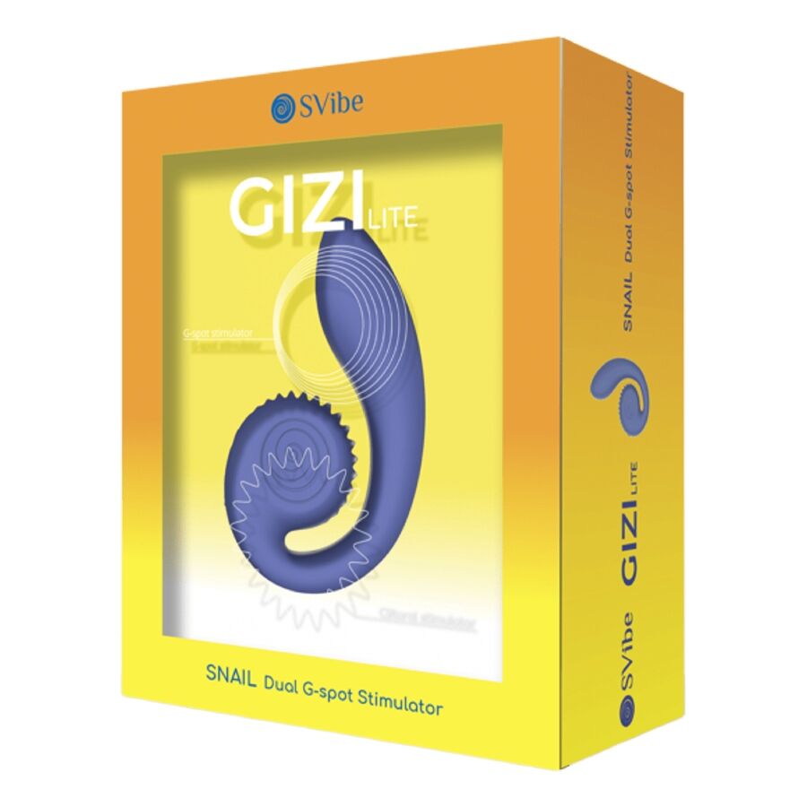 SNAIL VIBE GIZI LITE VIBRADOR DUPLO ROXO PARA PONTO G E CLITOR