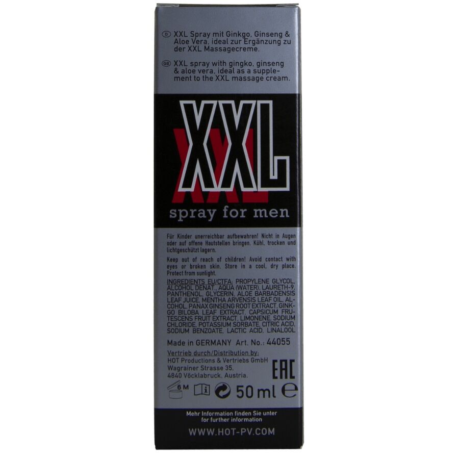 HOT SPRAY XXL PARA HOMENS 50ML