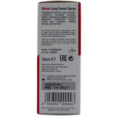 HOT RHINO LONG POWER SPRAY 10 ML