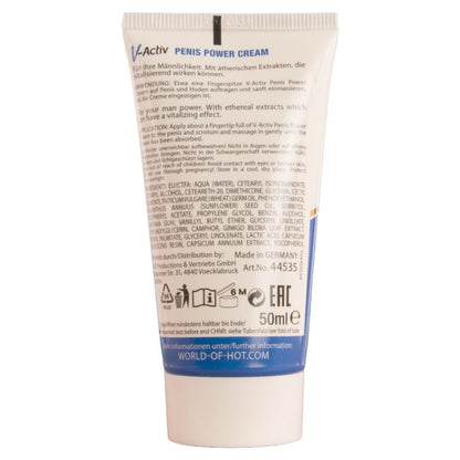 HOT CREME PARA POTeNCIA PENIANA V ACTIV PARA HOMENS 50 ML