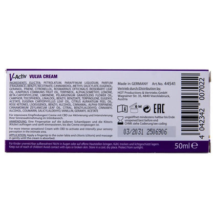 CREME VULVA QUENTE COM CBD 50ML