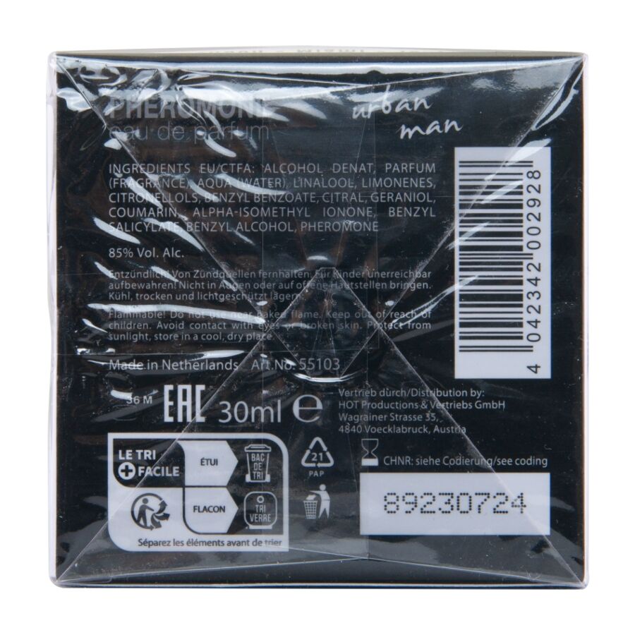 HOT PERFUME DE FEROMoNIOS TOKYO URBAN MAN 30 ML