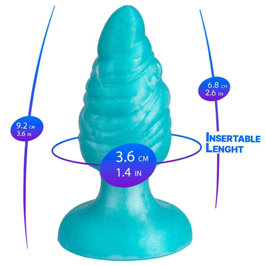 SILEXD MELTY PLUG ANAL DE DERRETIMENTO FANTASY DE SILICONE LiQUIDO TERMOREATIVO AZUL CELESTIAL 92 CM
