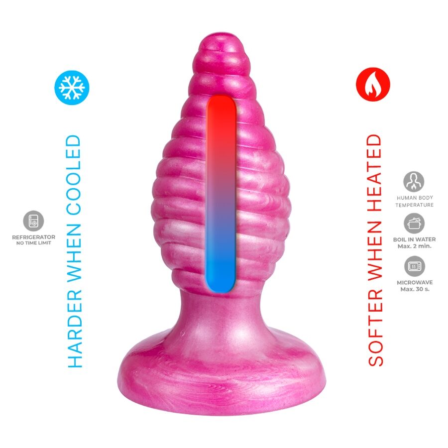 SILEXD CHERRY PLUG ANAL FANTASY DE SILICONE LiQUIDO TERMOREATIVO ROSA 92 CM