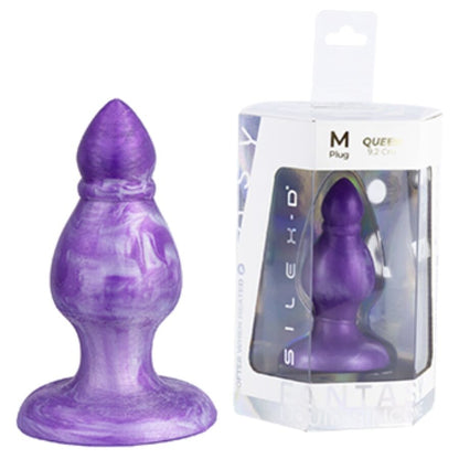 SILEXD QUEEN ANAL PLUG FANTASY LIQUID SILICONE THEMORREATIVE PURPLE 92 CM
