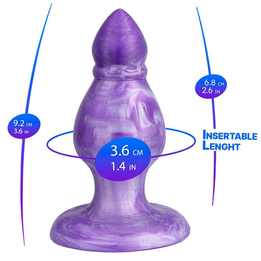 SILEXD QUEEN ANAL PLUG FANTASY LIQUID SILICONE THEMORREATIVE PURPLE 92 CM