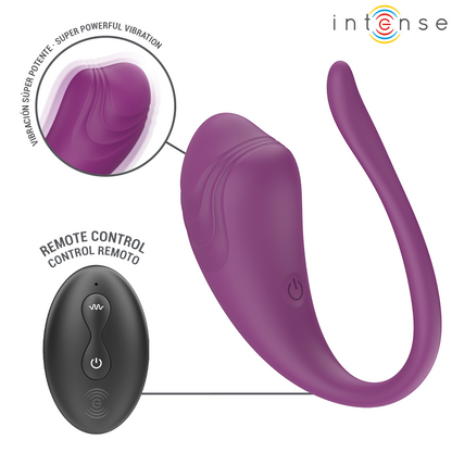 INTENSE OVO VIBRAToRIO ROXO OLIVIA COM CONTROLE REMOTO