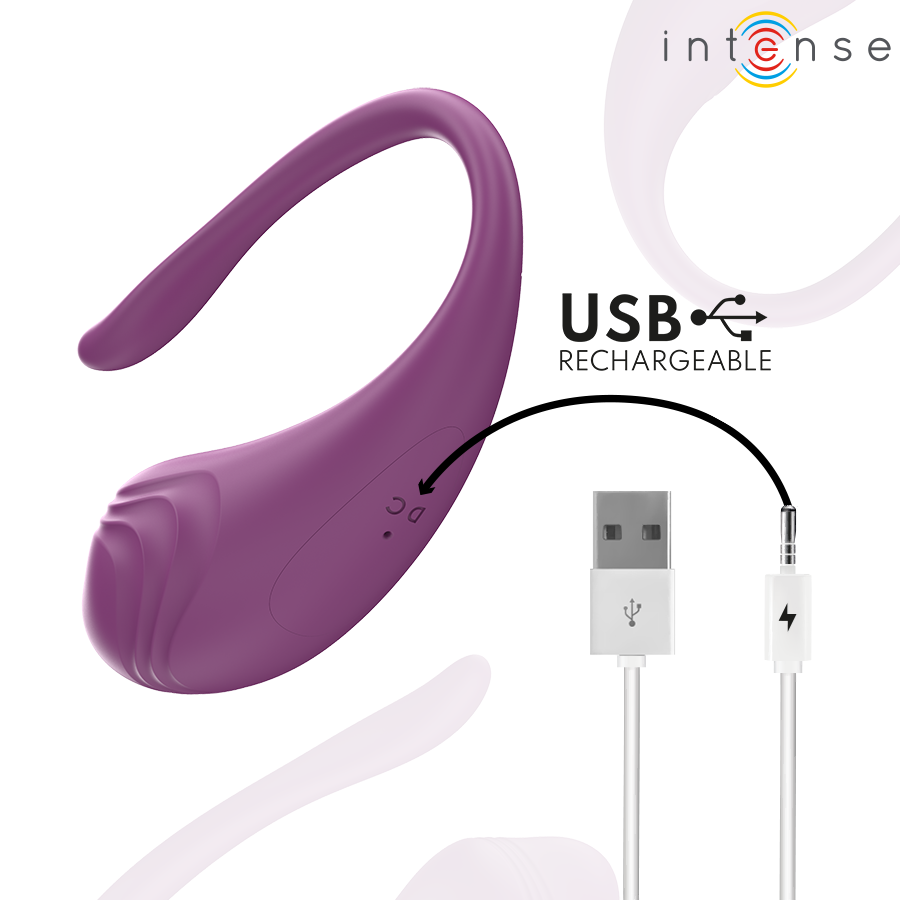 INTENSE OVO VIBRAToRIO ROXO OLIVIA COM CONTROLE REMOTO