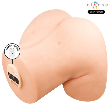 INTENSE DEEP TOUCH MASTURBADOR ANAL E VAGINAL JULIA COM SUCyaO CALOR VIBRAyaO E EFEITOS DE VOZ COM CONTROLE REMOTO 9 KG