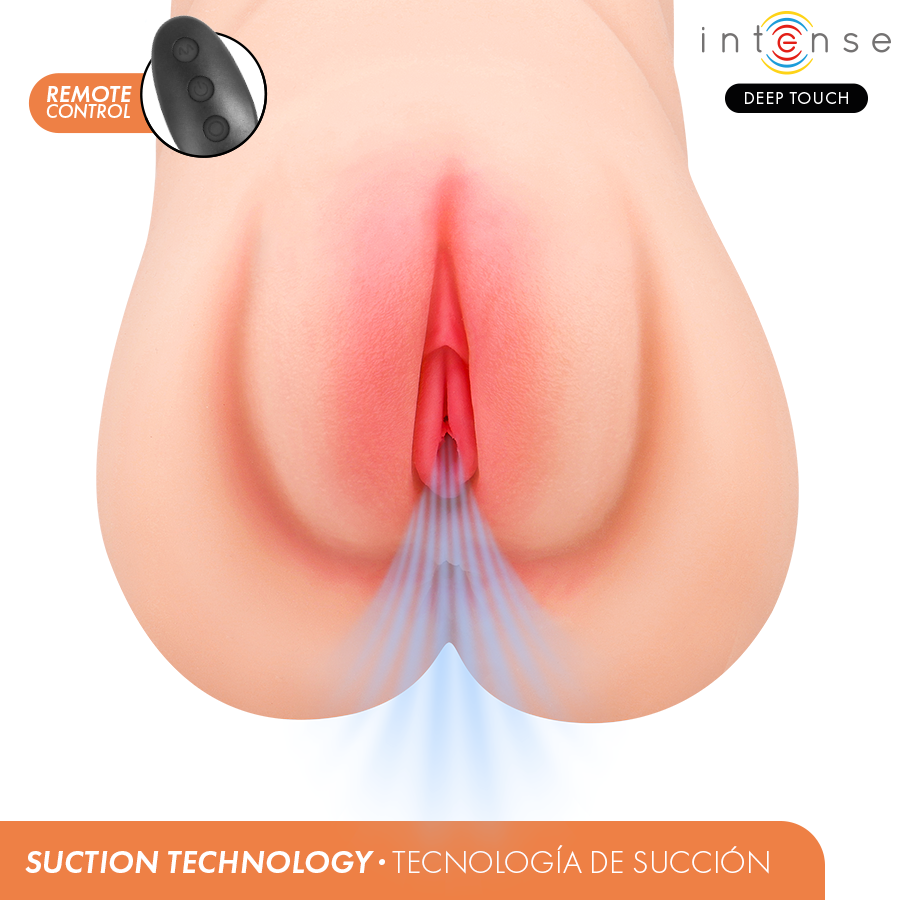 INTENSE DEEP TOUCH KRISTA MASTURBADOR VAGINAL VIBRAToRIO COM GEMIDOS E CONTROLE REMOTO