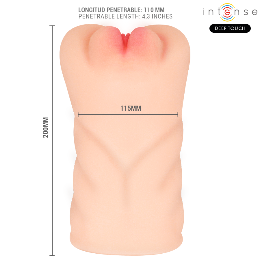 INTENSE DEEP TOUCH KRISTA MASTURBADOR VAGINAL VIBRAToRIO COM GEMIDOS E CONTROLE REMOTO