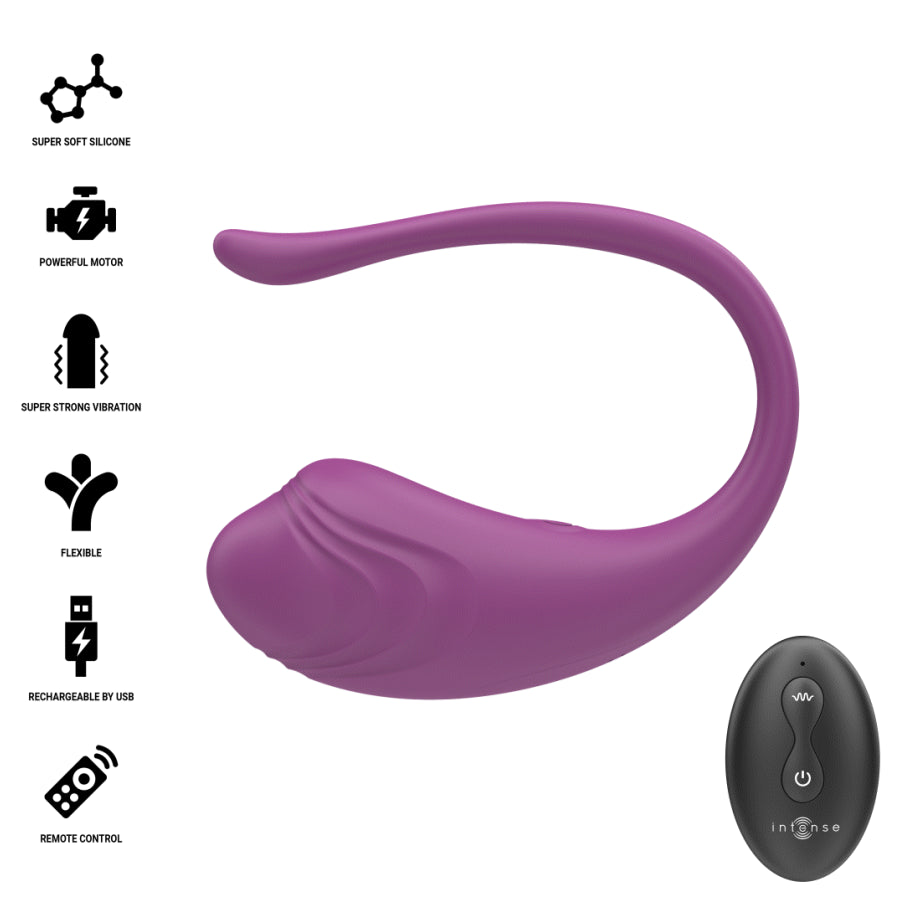 INTENSE OVO VIBRAToRIO ROXO OLIVIA COM CONTROLE REMOTO