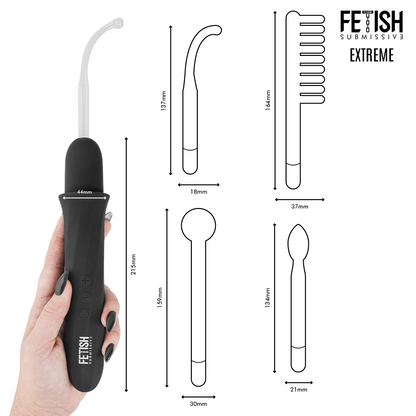 FETISH SUBMISSIVE VIBRADOR WAND ELECTROESTIMULACIoN ALTA FRECUENCIA