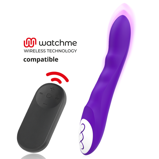 GALATEA DANTE VIBRADOR ROXO CONTROLO REMOTO WATCHME