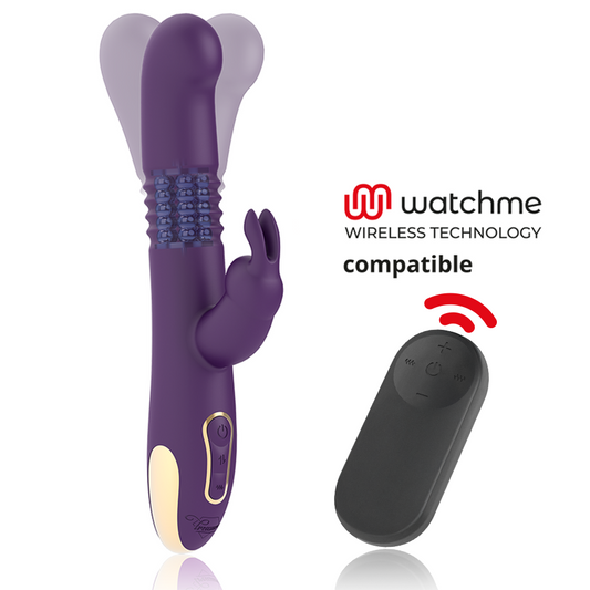 TREASURE BASTIAN VIBRADOR RABBIT UP DOWN ROTADOR E VIBRADOR CONTROLO REMOTO WATCHME