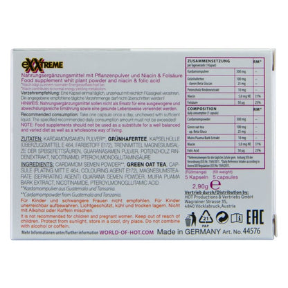 HOT CaPSULAS PARA LIBIDO EXTREMA FEMININA 5 UNIDADES