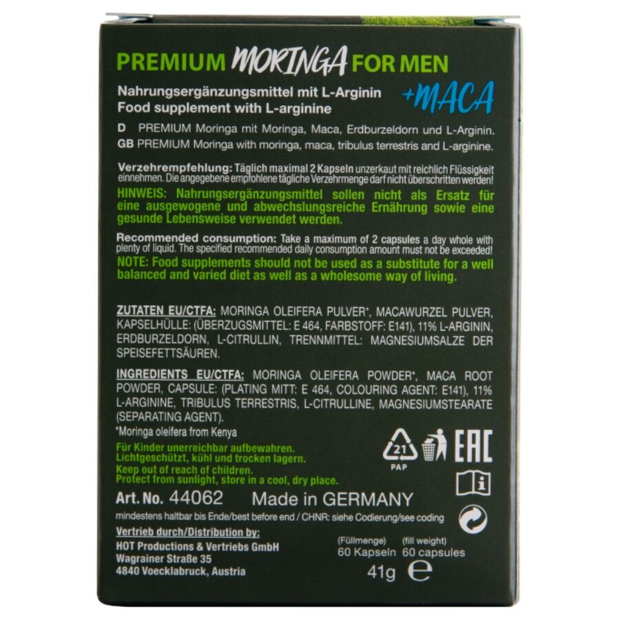 HOT MORINGA BONeS PARA HOMENS 60 UNIDADES