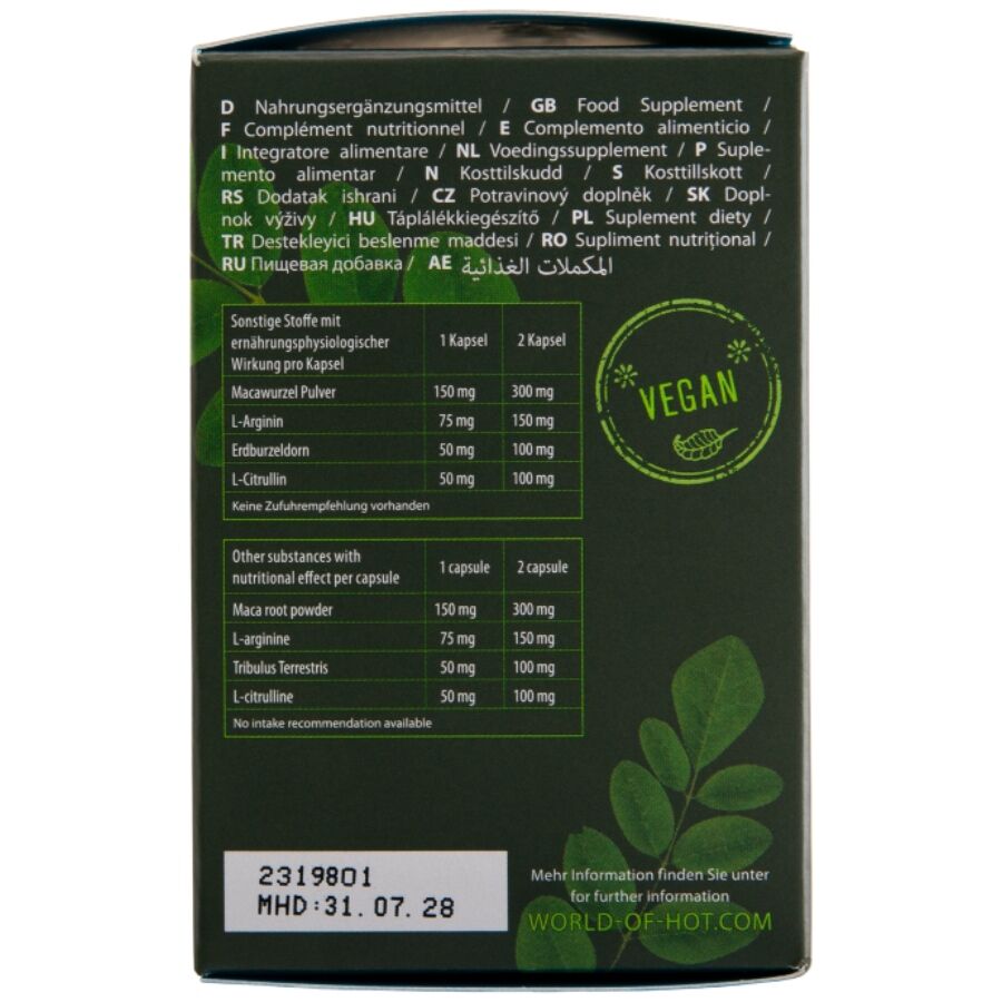 HOT MORINGA BONeS PARA HOMENS 60 UNIDADES