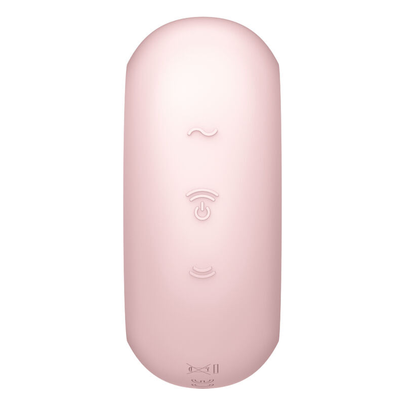 SATISFYER PRO TO GO 3 ESTIMULADOR E VIBRADOR DE PULSO DE AR DUPLO ROSA