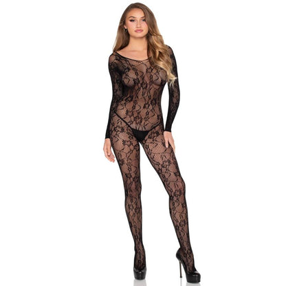 LEG AVENUE 89366 BODY DE RENDA PRETO TAMANHO uNICO