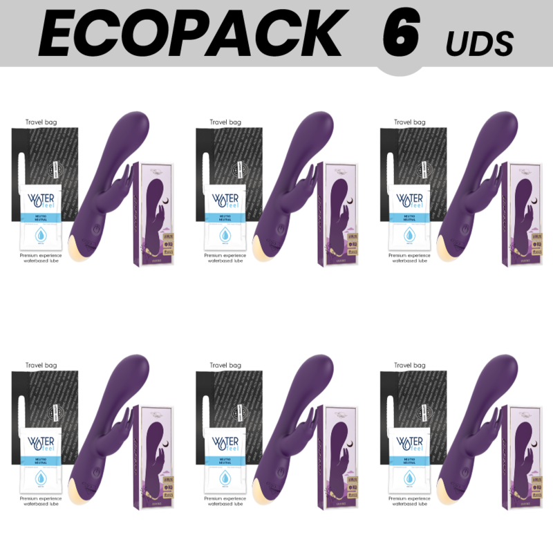 ECOPACK 6 UNIDADES TREASURELAURENCE RABBIT VIBRATOR COMPATIBLE CON WATCHME WIRELESS TECHNOLOGY