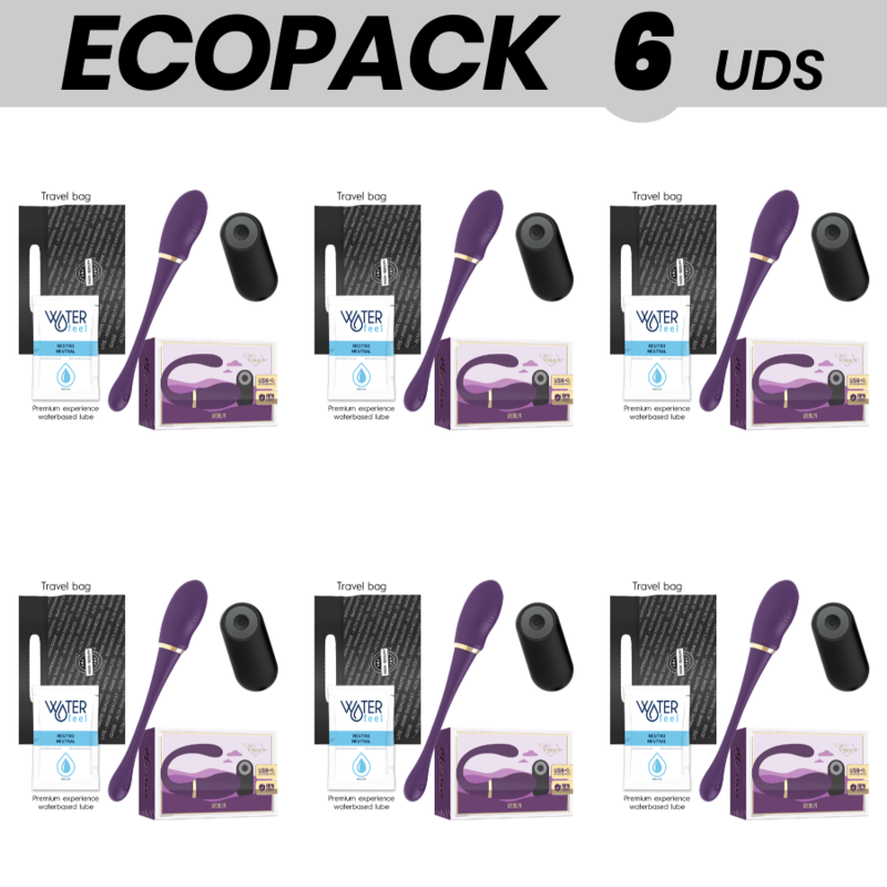 ECOPACK 6 UNIDADES TREASUREMERLIN DOUBLE COUPLE VIBRATOR CONTROL REMOTO