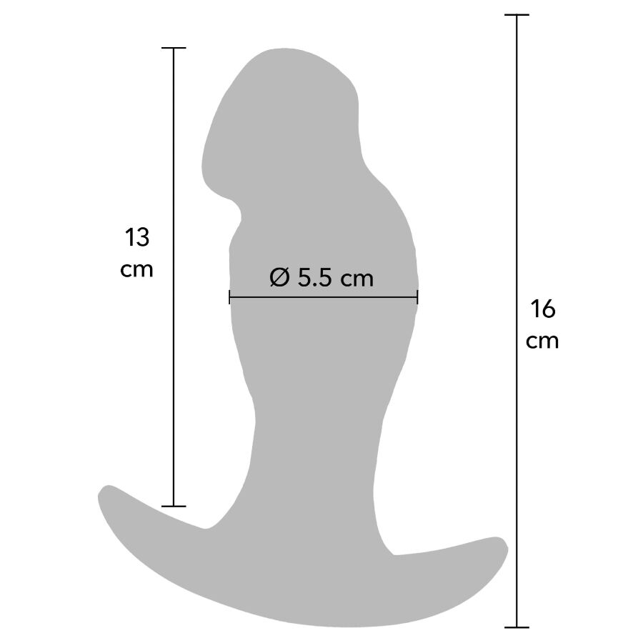 HIDDEN DESIRE INFERNO PLUG ANAL REALISTA 16 CM