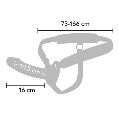 HIDDEN DESIRE INFERNO MANGA PENIANA VIBRAToRIA COM STRAP ON 16 CM