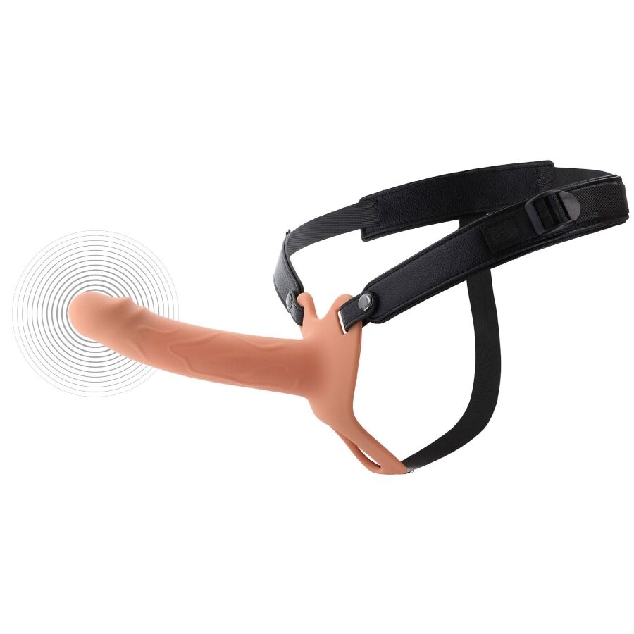 HIDDEN DESIRE INFERNO MANGA PENIANA VIBRAToRIA COM STRAP ON 18 CM