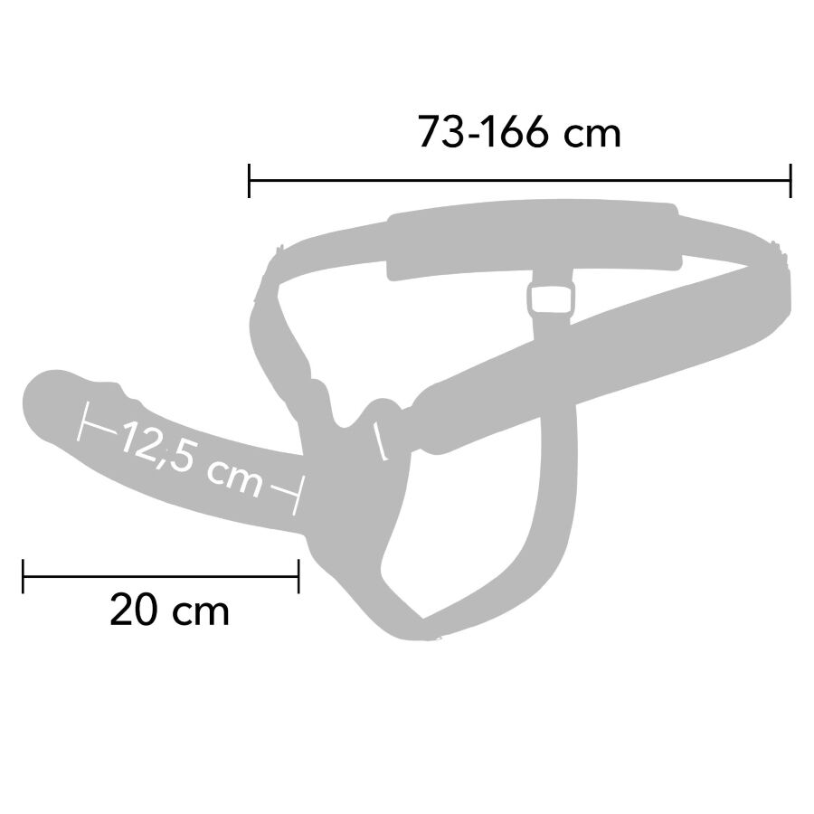 HIDDEN DESIRE INFERNO MANGA PENIANA COM STRAP ON 20 CM