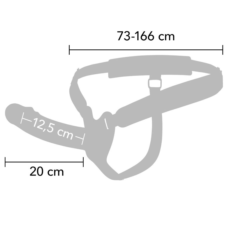 HIDDEN DESIRE INFERNO MANGA PENIANA VIBRAToRIA COM STRAP ON 20 CM