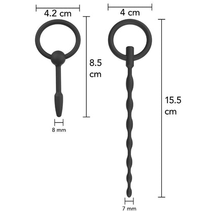 HIDDEN DESIRE EXTREME STARTER CONJUNTO DE PLUGS URETRAIS 2 UNIDADES