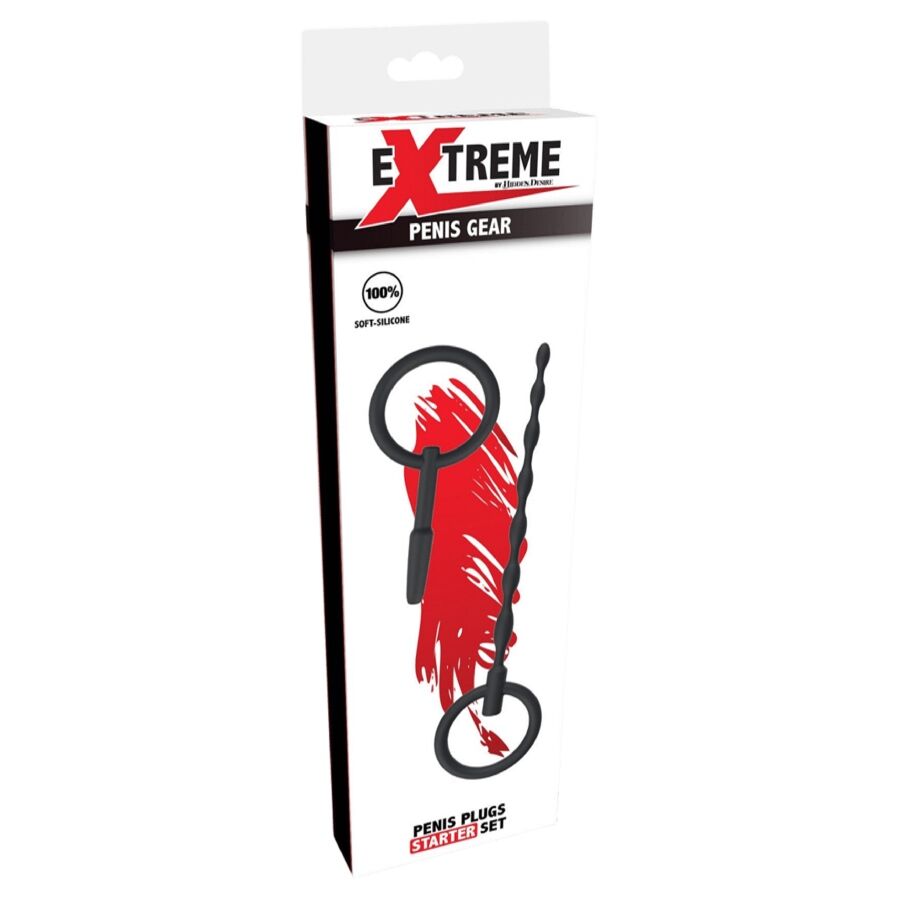 HIDDEN DESIRE EXTREME STARTER CONJUNTO DE PLUGS URETRAIS 2 UNIDADES