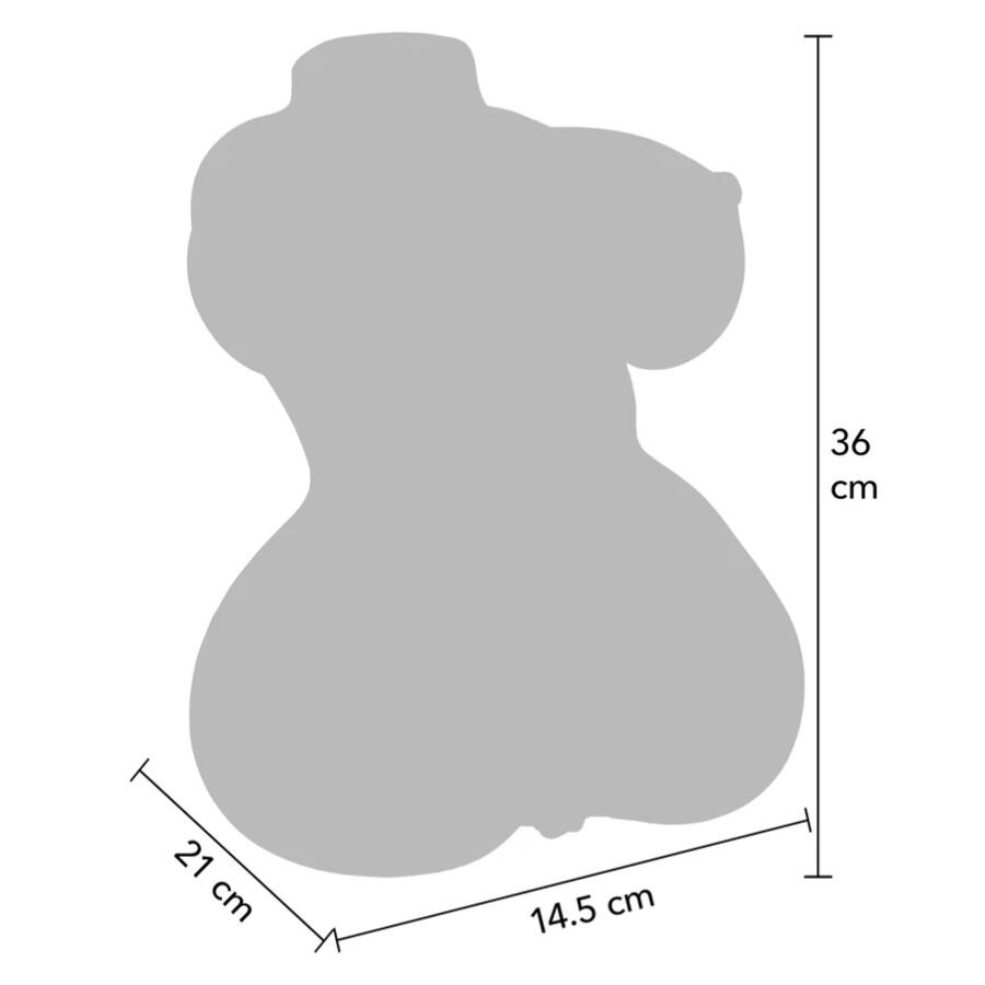 DESEJO OCULTO MASTURBADOR VAGINAL E ANAL SUCULENTO TAMANHO DUPLO 5 KG