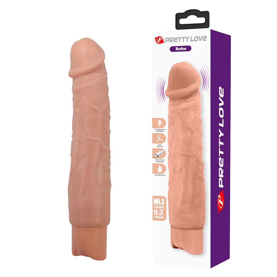PRETTY LOVE RUFUS VIBRADOR FLEXiVEL E REALISTA