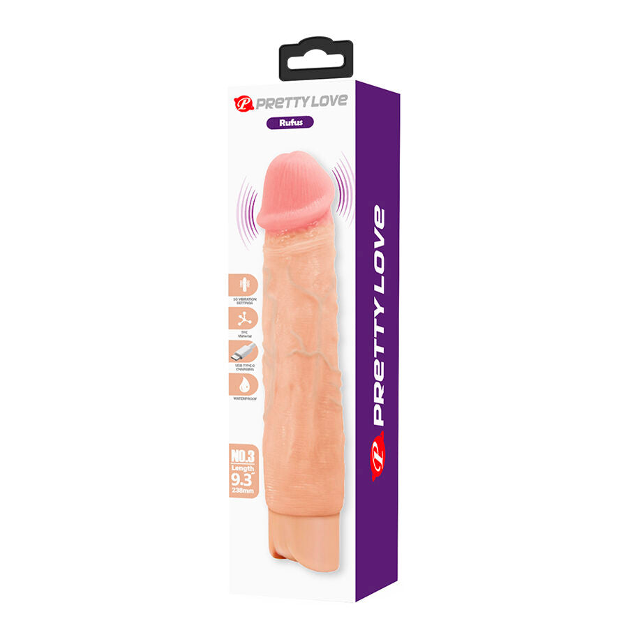 PRETTY LOVE RUFUS VIBRADOR FLEXiVEL E REALISTA
