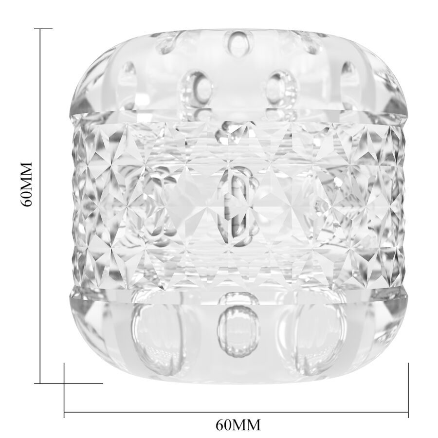 PRETTY LOVE CRYSTLE MASTURBADOR DE ENTRADA DUPLA