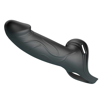 PRETTY LOVE LANDON BLACK VIBRATING STRAP ON
