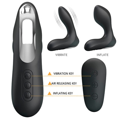 MR PLAY MASSAGEADOR DE PRoSTATA COM CONTROLE REMOTO DE VIBRAyaO