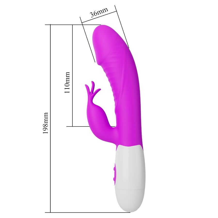 PRETTY LOVE RASMUSSEN VIBRADOR DE PONTO G ROXO