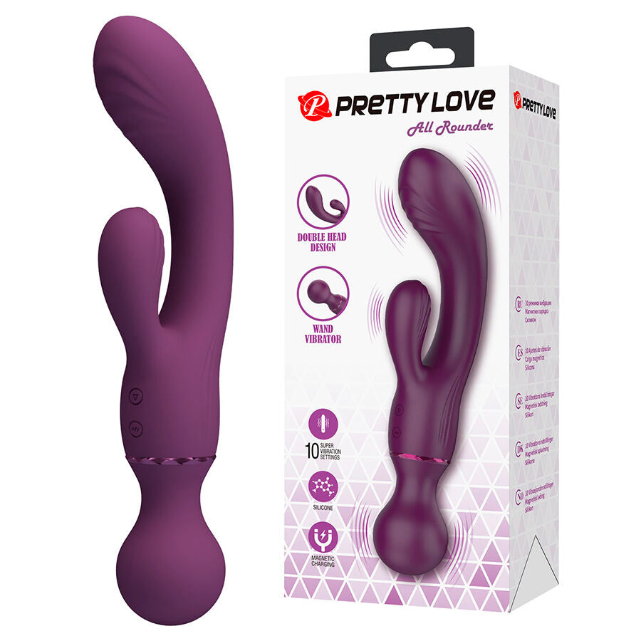 PRETTY LOVE VIBRADOR ROXO PARA PONTO G VERSaTIL E COMPLETO