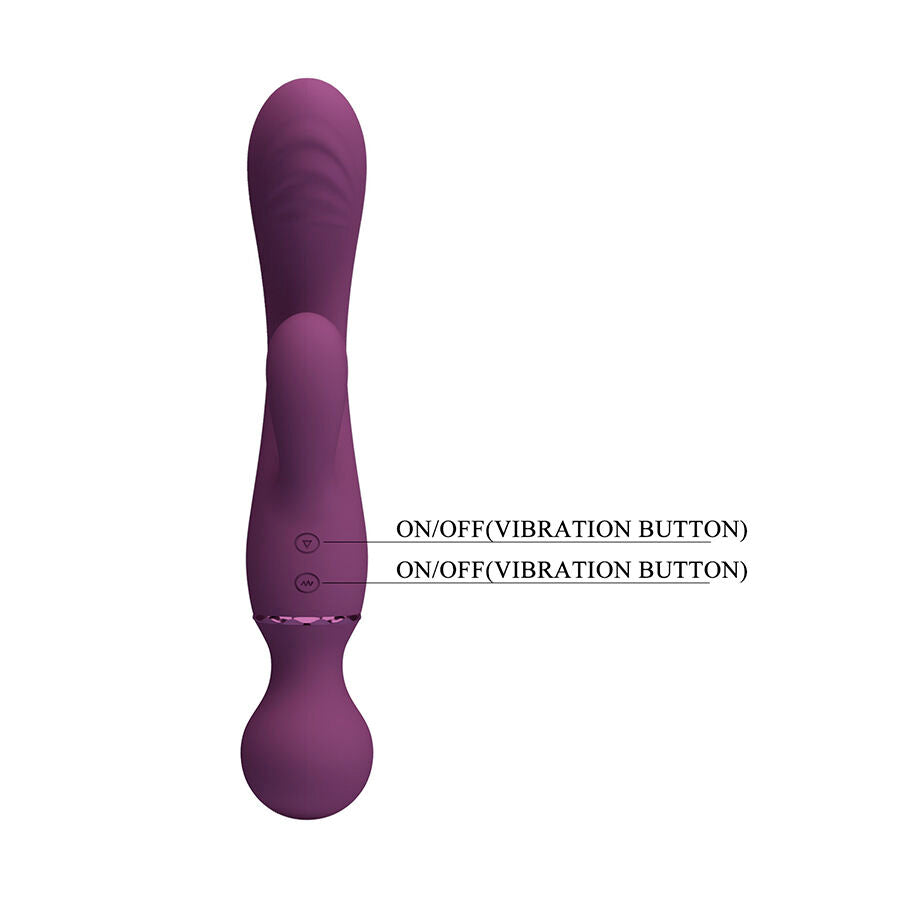 PRETTY LOVE VIBRADOR ROXO PARA PONTO G VERSaTIL E COMPLETO